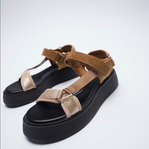 Zara Flat Strappy Sandals